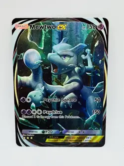 Pokemon POCKET Mewtwo #2 Kawaii illustration DIY Doujin Art Card - Image 1