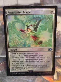 FOIL Restoration Magic MTG Final Fantasy NM Uncommon U 0030 FFV Instant Card - Image 1