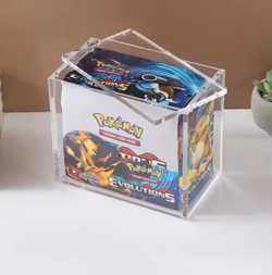 Pokemon Magnetic Booster Box Acrylic Case! Pokemon Card Protective Display! - Image 1