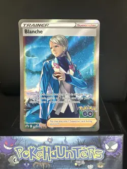 Pokemon Card Blanche SWSH227 Full Art Trainer Go Promo Near Mint - Image 1