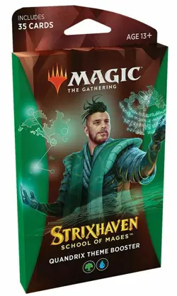 Magic The Gathering Strixhaven School of Mages quandrix theme booster box - Image 1