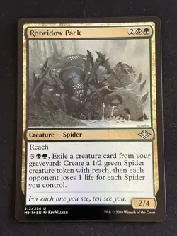 1x Foil Rotwidow Pack (212) Modern Horizons LP MTG Magic the Gathering x1 MKE - Image 1
