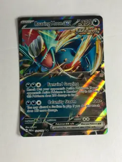 Pokemon TCG Paradox Rift Roaring Moon EX 124/182 Near Mint - Image 1
