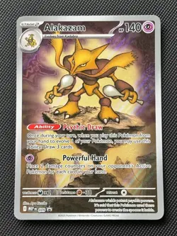 Alakazam 009 Black Star Promo Pokemon TCG English LP - Image 1