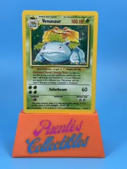 Base Set Venusaur Holo 15/102 MP Pokemon TCG - Image 1