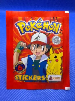 1999 Topps Merlin Pokemon Stickers Series 1 Factory Sealed Pack - Image 1