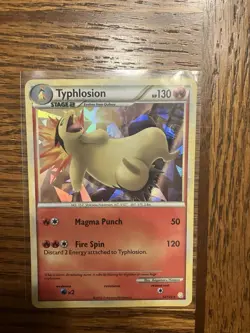 Pokemon TCG Tyhplosion 32/123 -Cracked Ice Holo Rare - Near Mint - Image 1