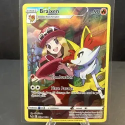 Pokemon Braixen TG01/TG30 SWSH12: Silver Tempest Trainer Gallery Ultra Rare NM - Image 1