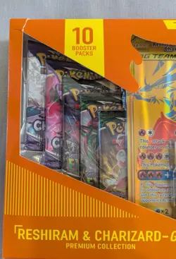 Pokemon TCG Reshiram & Charizard-GX Premium Collection Box - Image 2