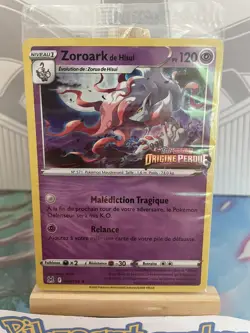 Carte Pokemon Neuve Zoroark de Hisui PROMO 076/196 Origine Perdue Scelle FR - Image 2