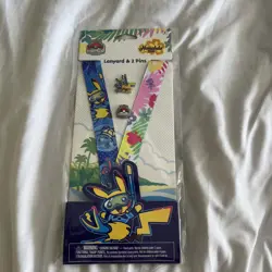 Pokemon 2024 World Championships Honolulu Lanyard Pin Set Pikachu * In Hand * - Image 1