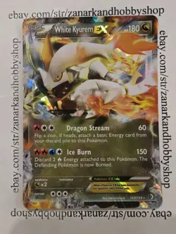 Pokemon White Kyurem EX 103/149 Boundaries Crossed LP - Image 1
