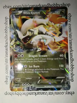 Pokemon White Kyurem EX 103/149 Boundaries Crossed LP - Image 2