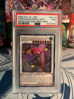 2020 Yu-Gi-Oh! Cyber Slash Harpie Lady - DLCS Limited Edition Secret Rare PSA 9 - Image 1