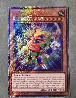 Yu-Gi-Oh! Block Dragon - MISPRINT RA04-EN268 - Platinum Secret Rare Stampede 🔥 - Image 1