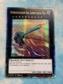 YUGIOH SUPERDREADNOUGHT RAIL CANNON GUSTAV MAX QUARTER CENTURY SECRET RA04-EN063 - Image 1