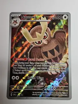 Noctowl Promo SV: Scarlet & Violet Promo Cards 141 Full Art Holo Pokemon TCG NM - Image 1