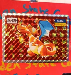 Pokemon Card Topsun Charizard Prism Holo No.006 Japanese Nintendo 1995 - Image 1
