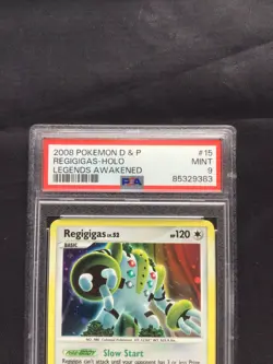 Pokemon Cards: Legends Awakened Rare Holo: Regigigas 15/146 PSA 9 - Image 3