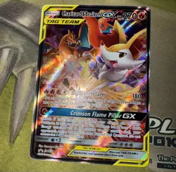Charizard & Braixen GX - SM230 - Pokemon Sun & Moon Promo Ultra Rare Card LP-NM - Image 3