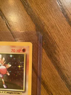 Hitmonchan Unlimited Holo Rare Base Set 7/102 Pokemon TCG Card - Image 5