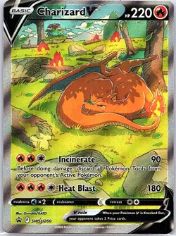 Charizard V SWSH260 SWSH: Sword & Shield Promo - Pokemon Card - NM - Image 1