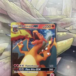 Pokemon TCG Charizard GX Hidden Fates Holo Ultra Rare Card 9/68 Battle Academy - Image 2