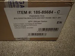Pokemon Card Paldea Evolved Half Booster Full Box Sealed Case 12 Half Boxes - Image 3