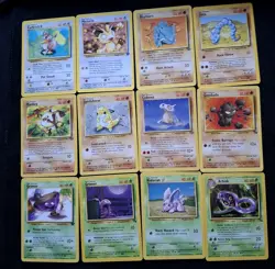 Pokemon TCG Vintage 24 Card Lot Fossil, Base Set, Rocket Gang English *look* - Image 3