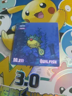 Qwilfish Pokemon 3D Lenticular card - Image 1