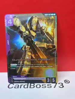 Gundam Gusion Rebake Gundam Card Game . Dual Impact Legend Rare GD02-055 - Image 1