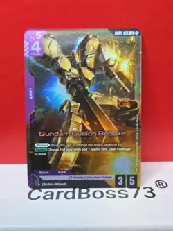 Gundam Gusion Rebake Gundam Card Game . Dual Impact Legend Rare GD02-055 - Image 3