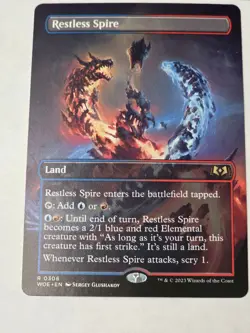 MTG -Restless Spire Borderless - Wilds of Eldraine - Image 1