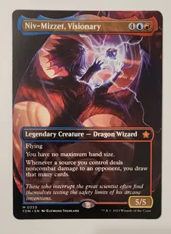 Mtg Foundations Niv-Mizzet, Visionary Borderless NM - Image 1
