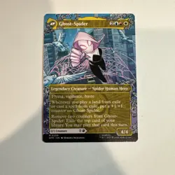 MTG magic SPIDERMAN spm BORDERLESS GWEN STACY GHOST SPIDER #209 MYTHIC - Image 2