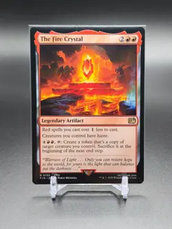 MTG The Fire Crystal 0135 Final Fantasy Regular Rare Legendary Artifact - Image 1