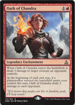 Oath of Chandra R Oath of the Gatewatch 113 - LP MTG - Image 1