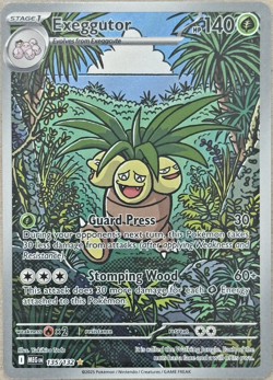 Exeggutor Mega Evolution 135/132 Illustration Rare 2025 Pokemon TCG Near Mint - Image 1