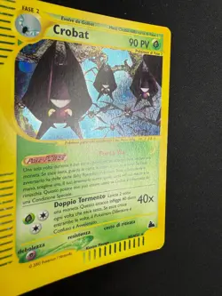 Pokemon Crobat H5/H32 Skyridge Rara Holo Unlimited Wizards ITA Carte Vintage - Image 5