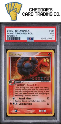 2005 Pokemon Ex Deoxys Magcargo-Rev.Foil Deoxys #20 PSA 7 (New Cert!) - Image 1
