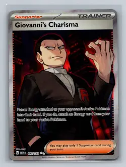 Giovanni's Charisma Pokemon SV: Scarlet & Violet 151 #197/165 - Image 1