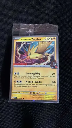 Team Rocket's Zapdos - 070/182 - Destined Rivals Sealed EB GAMES Promo - Pokemon - Image 1