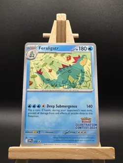 Pokemon TCG 2024 Illustration Contest - Feraligatr, Pikachu and Toxtricity - NM - Image 3