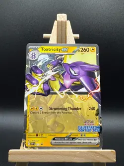Pokemon TCG 2024 Illustration Contest - Feraligatr, Pikachu and Toxtricity - NM - Image 5