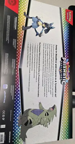 Pokemon Prismatic Evolutions Lucario Ex & Tyranitar Ex-In Hands Sep 4. - Image 2