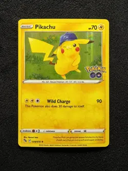 Pikachu 28/78 Pokemon GO Rare Holo NM - Image 1
