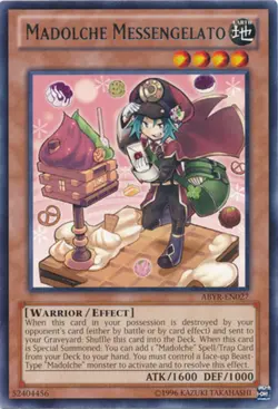 Yugioh! LP Madolche Messengelato - ABYR-EN027 - Rare - Unlimited Edition Lightly - Image 1