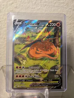 Pokemon TCG Charizard v SWSH260 Sword & Shield Promo Card Near Mint Condition - Image 1