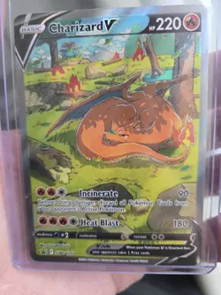 Pokemon TCG Charizard v SWSH260 Sword & Shield Promo Card Near Mint Condition - Image 3
