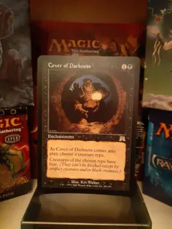 Winner recieves 1 bonus card/NMT Magic the Gathering/ Cover of Darkness/ Rare - Image 1